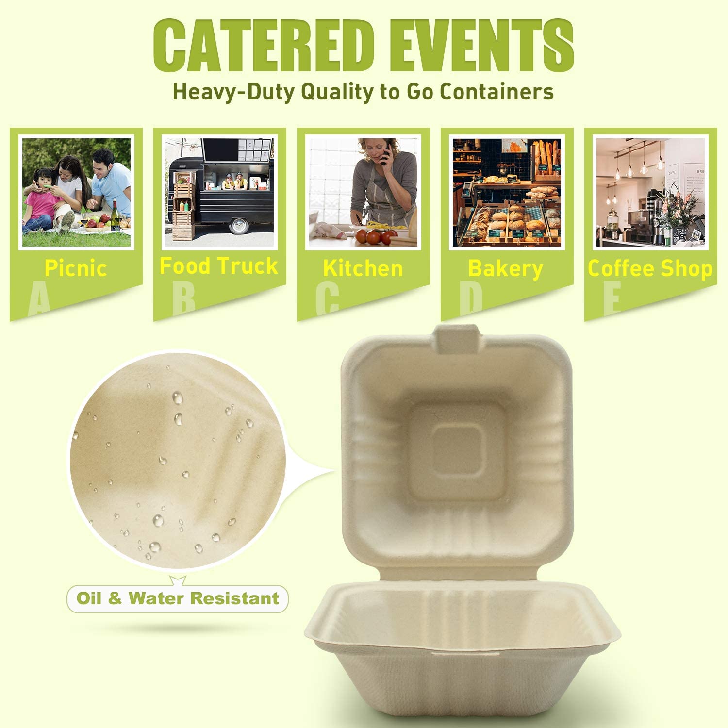 Sugarcane Bagasse Fast Food Packaging Container Burger Box Buy